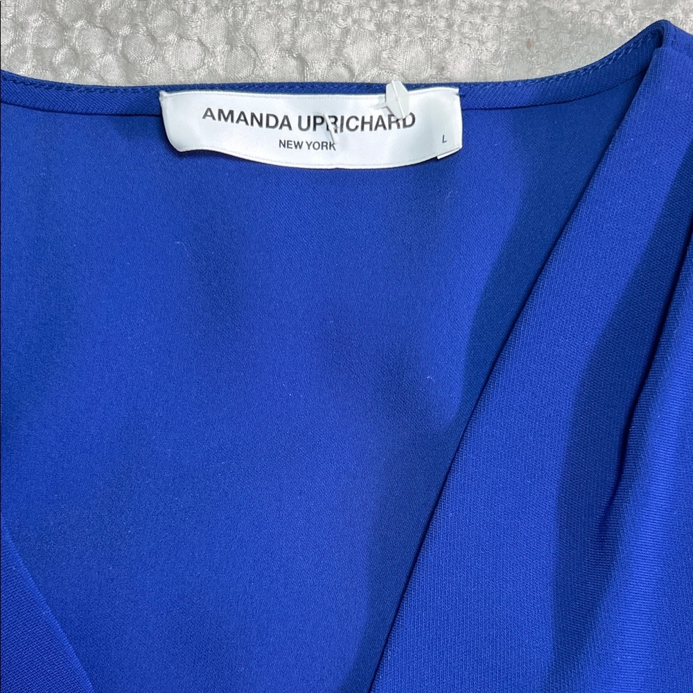 Amanda Uprichard Cobalt Blue maxi Dress size L - Picture 3 of 13